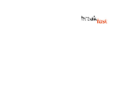 Breakfast / Break Fast art design designer diagrabr graphic art graphic design graphic designer graphics type typography