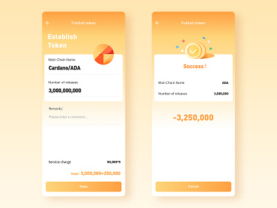 Token mobile ui ux