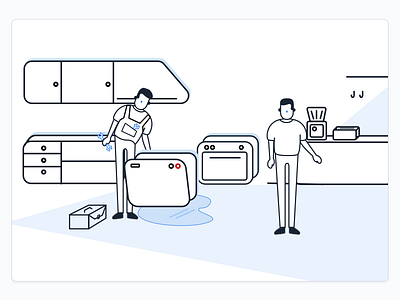 The dishwasher is broken - Customer Journey