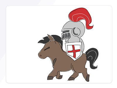 St.George's Day Knight and Horse Drawing