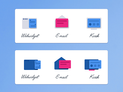 Channels Icon Design Examples character dashboard day drawing email icon illustration kiosk logo painting webwidget