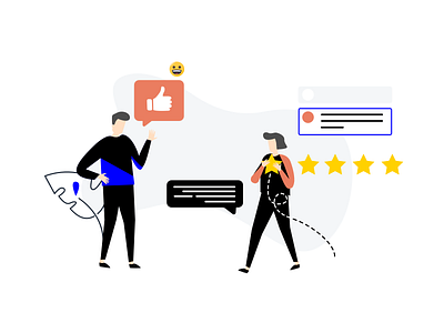 Customer's Feedback branding customer customer experience customer service customer success customer support customerfeedback customers drawing experience feedback feedback form illustration journey