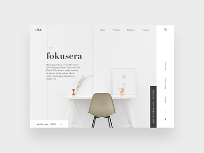 Fokusera branding clean design grey minimal minimalistic sherif ui web web design