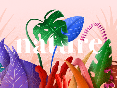 Nature color colorful colors flowers flowers illustration illustration leaves procreate