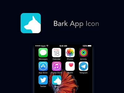 Bark App Icon appicon bark dailyui