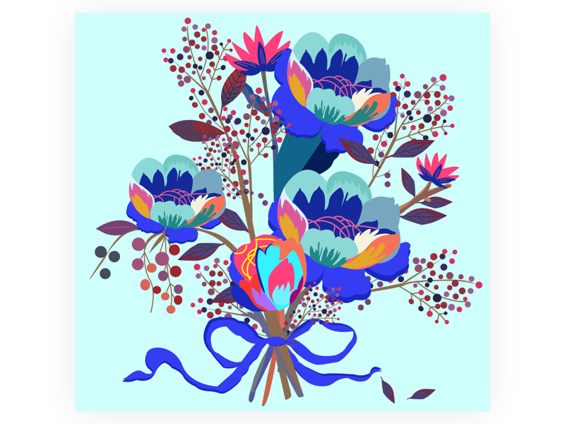 A bunch of flowers by VisualCC on Dribbble