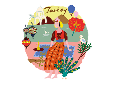 turkey illustration ps
