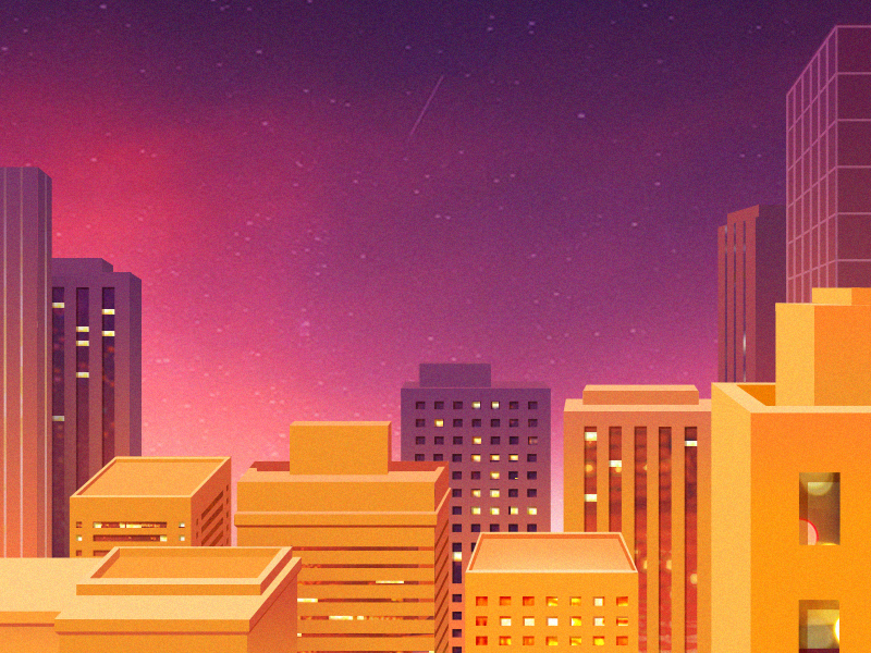 City Night Scene by Libera on Dribbble