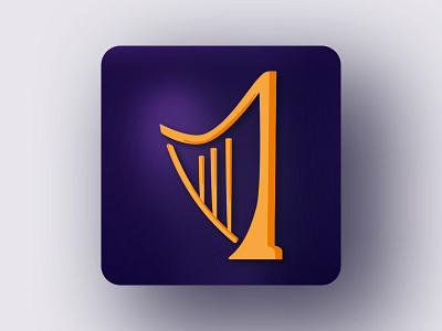 Sensual Music 005 app icon dailyui005 deep majestic purple