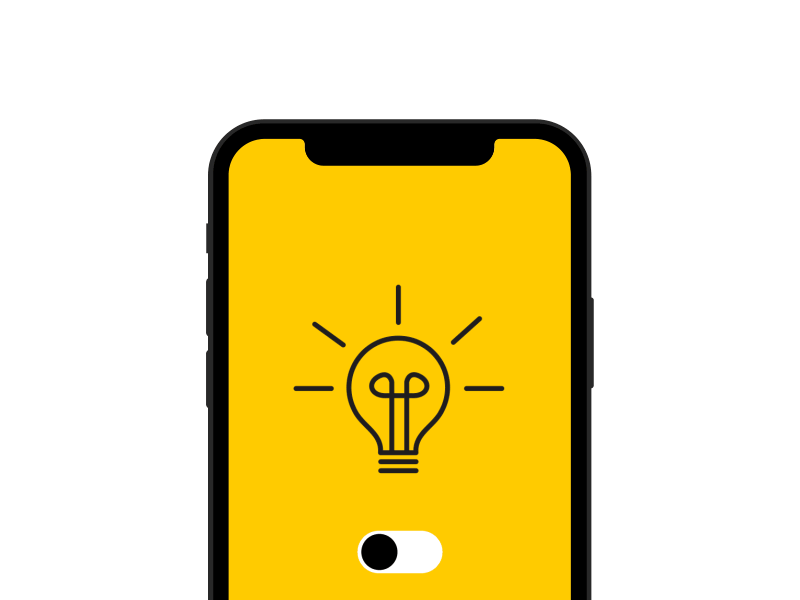 On/Off Switch 015 night mode toggle switch interaction animation after effects design ui dailyui