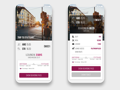 Boarding Pass 024 airport assistant boarding boarding pass boardingpass dailyui design flight interaction iphone mobile app plane travel ui