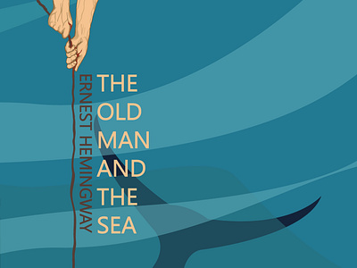 Book Cover artwork for: The Old Man and the Sea book book cover book design design graphic design illustration illustration design illustrator vector