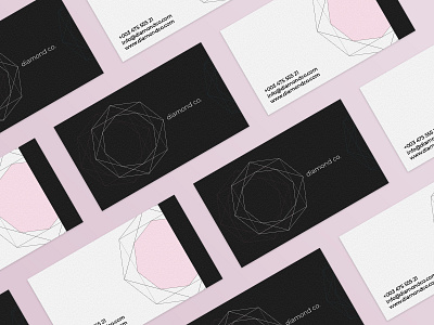 Diamond co. business card and brand identity