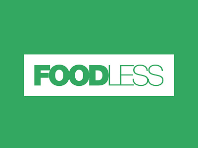 Foodless branding foodblog gluten free identity logo wordmark