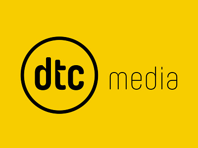 dtc media automotive branding identity logo marketing media wordmark