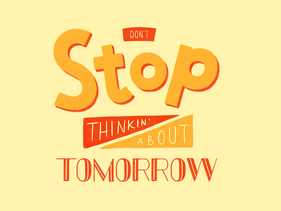 Don’t Stop Typography Experiment