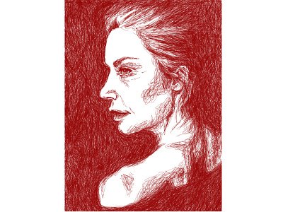 Ruth Wilson Line Portrait Experiment adobe adobefresco applepencil fresco illustration illustrations illustrator ipad ipadpro line drawing photography portrait portraiture rankin ruth wilson