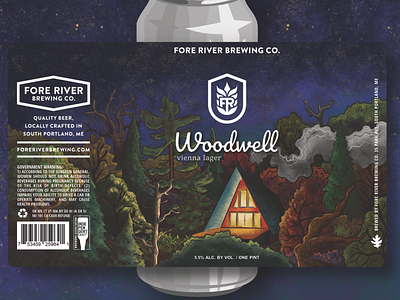 Woodwell beerlabel branding craftbeer design graphic design illustration