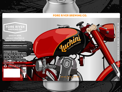 Luchini beerlabel branding craftbeer design graphic design illustration