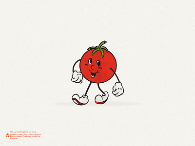 character character design logo retro texture textures tomato vintage