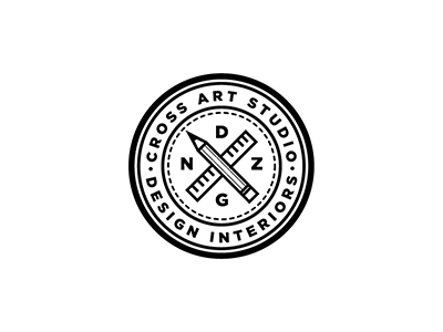 Cross Art cross interiors logo studio