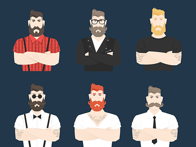 Post Card App android app beard brave illustration strong