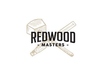 Redwood Logo brand identity branding logo logo design logotype masters red stairs web web development wood