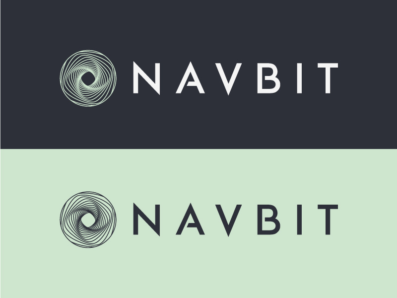 Navbit geometry letterforms custom typography corporate identity typography logo