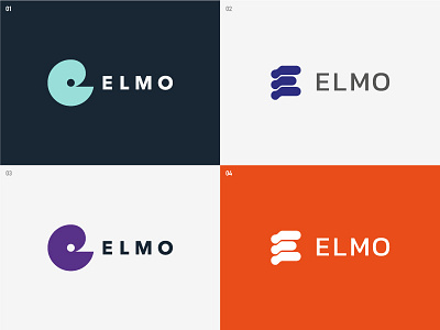 Elmo - Logo options brand corporate identity design identityleafletgraphic logo visualvisual