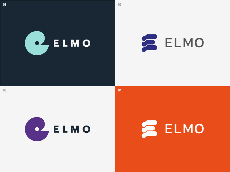 Elmo - Logo options corporate identity logo design identityleafletgraphic visualvisual brand