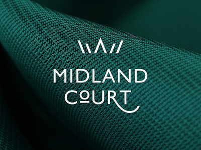 Midland Court app branding corporate identity gradient icon logo morphing symbol tech wave