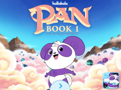 Pan Book 1 "The Fearless Beribolt" Home Screen Exploration app character design hullabalu illustration ipad mobile ui