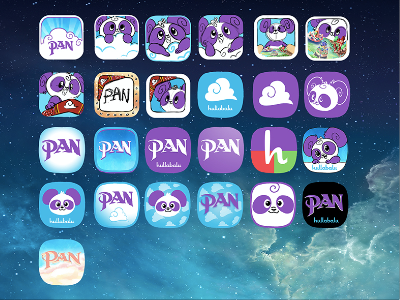 Pan App Icon Exploration app design exploration hullabalu icon rough sketch wip