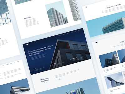 Website for N-Retail agency architecture design real estate real estate agency ui ux web website