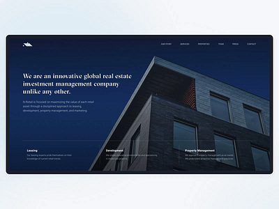 N-Retail | website (animation) agency animation arhitecture design real estate ui ux video web website