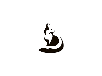 Renard animal brand design fox identity identité logo negative renanrd space visuelle