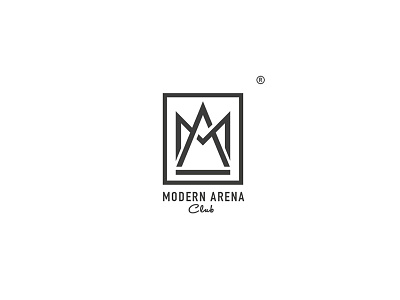 Modern Arena branding creativity lettering logo minimal sport