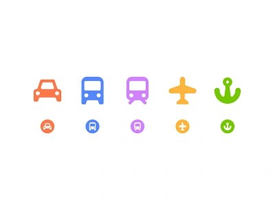 Map icons cute icon iconography icons minimal pictogram pictography simple symbol transport