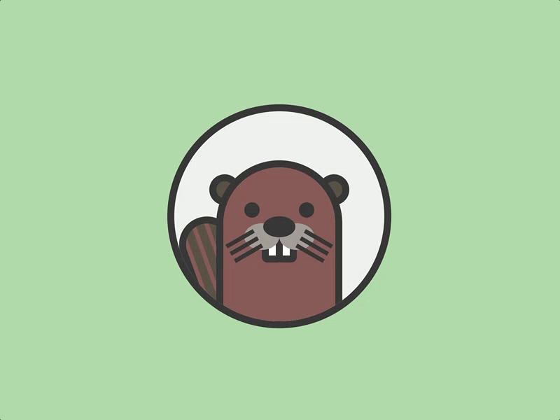 Beaver animation beaver css dailycssimages gif
