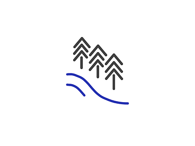 blue // brisk creek art color doodle drawing forest illustration minimal nature outdoors river simple