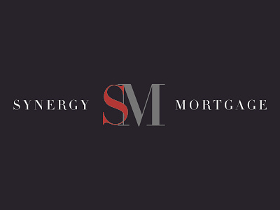 Synergy Mortgage branding logo typography