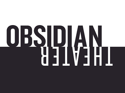 Obsidian Theater branding logo typography