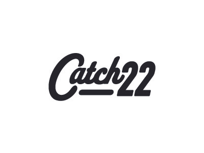 Catch 22 branding logo typography