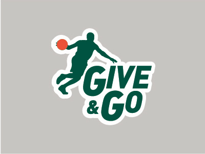 Give and Go basketball logo sports