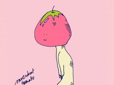 ART EVERY DAY NUMBER 616 / MEERKAT STRAWBERRY TOMATO
