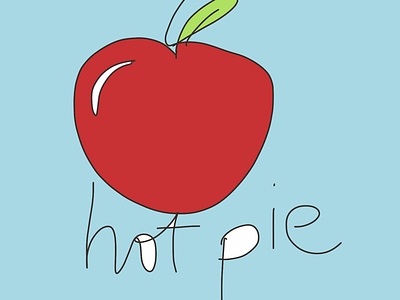 ART EVERY DAY NUMBER 354 / DIGITAL DOODLE / HOT PIE apple cravings pie