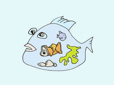 ART EVERY DAY NUMBER 468 / ILLUSTRATION  / FISH FOOD