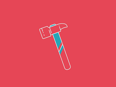 Monoline Hammer hammer illustration monoline style