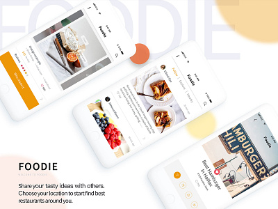 Foodie conceot app design ui