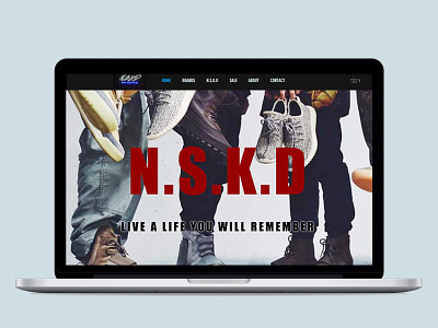 N.S.K.D website design branding design ui web web design